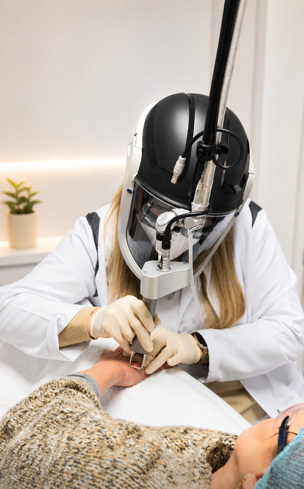 Tratamiento facial con tecnología médica en HRocha